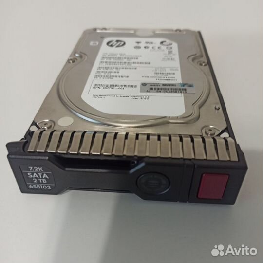 Жесткий диск HP 2Tb 7.2K SATA 3.5