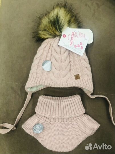Шапка и снуд для девочки