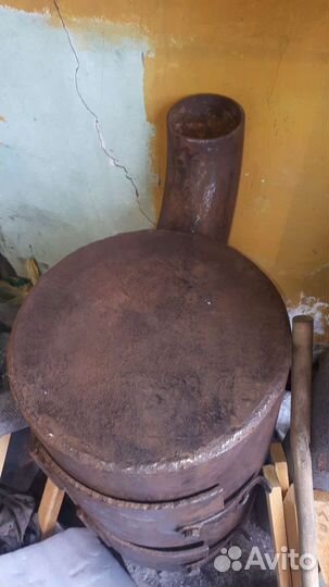 Печь буржуйка для гаража. Ширина 33см высота 53 см
