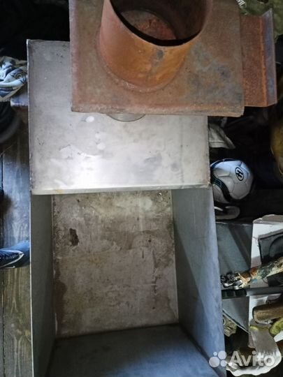 Бак из нержавейки и печь