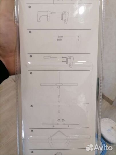 Карниз для ванной или душевой новый