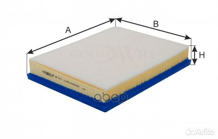 Фильтр воздушный AG772 Goodwill
