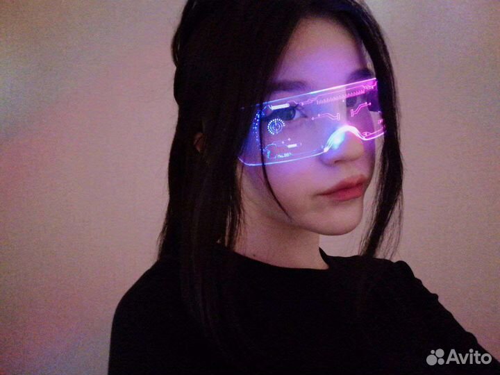 Неоновые очки светящиеся