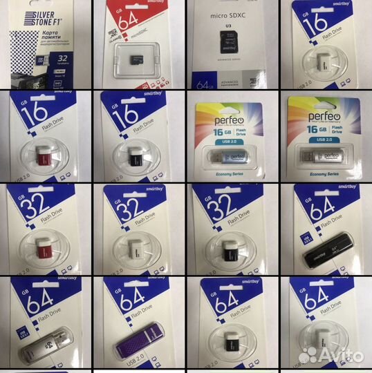 Карта памяти MicroSD USB накопители, флэшки новые