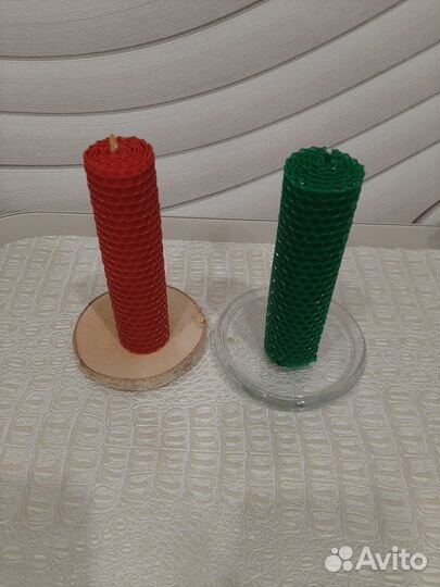 Свечи из вощины ручной работы