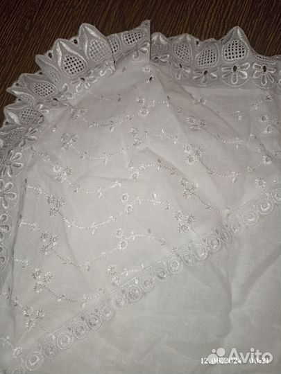 Уголок конверт распашонка чепчик на выписку белый