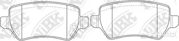 Колодки тормозные дисковые opel astra 1.6 2006 - 2