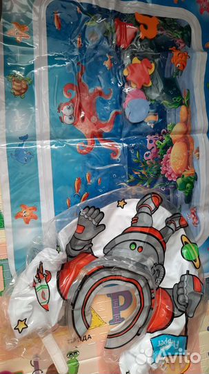 Круг для плаванья младенца и водный коврик