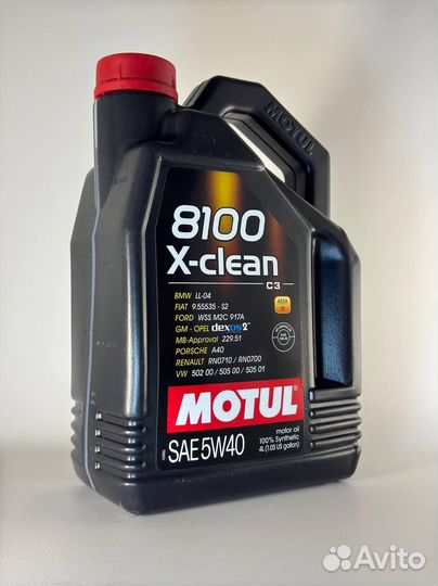 Моторное масло 4л motul 5в40 8100