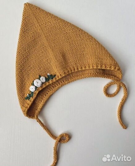 Чепчик вязаный детский
