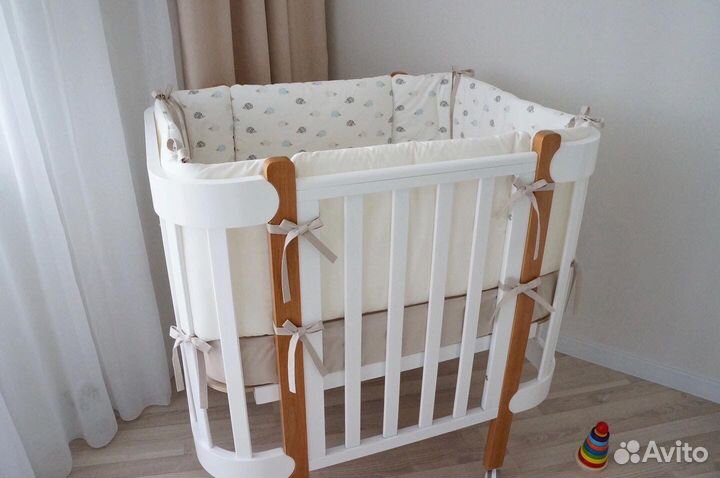 Плоские бортики в кроватку