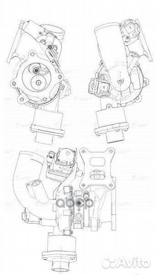 Турбокомпрессор для а/м Audi A4 (13) /А6 (14) /Q5