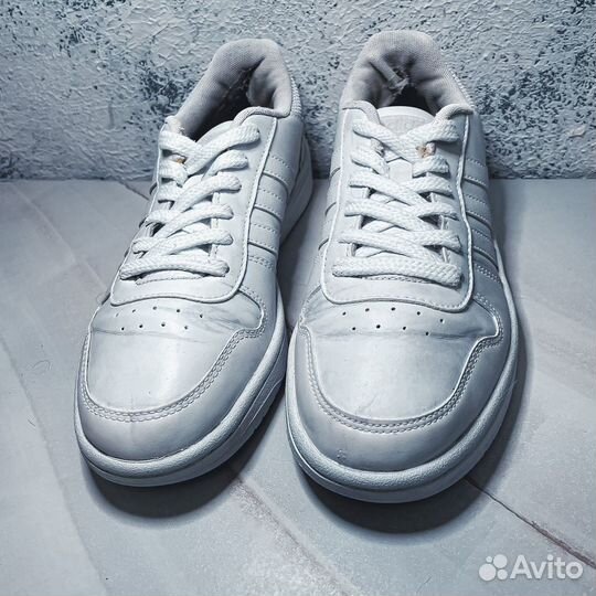 Женские белые кроссовки Adidas Hoops 2.0 B42096