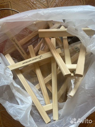 Мольберт кисти краски холст набор художественный