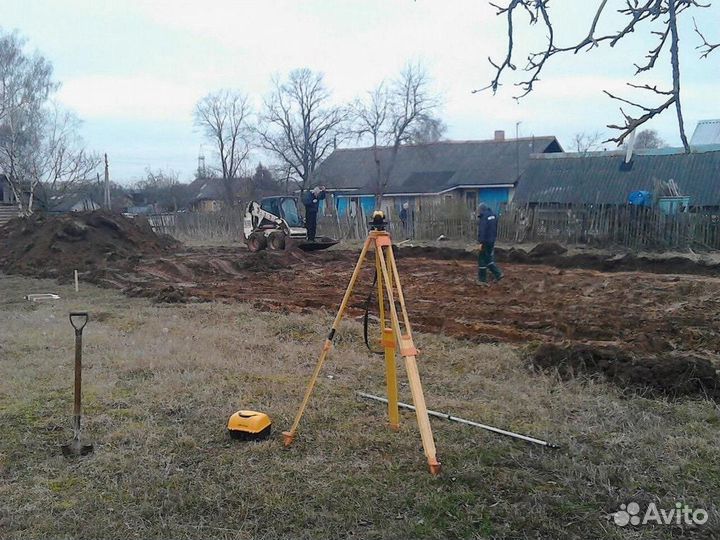 Планировка, планирование, выравнивание участка