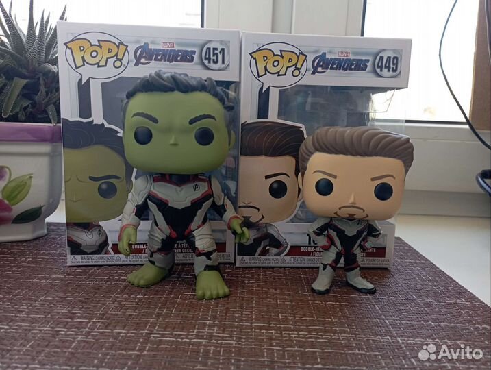 Funko pop avengers: endgame (Тони Старк и Халк)