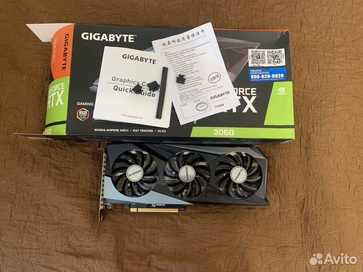 Видеокарта Gigabyte GeForce RTX 3060 gaming OC