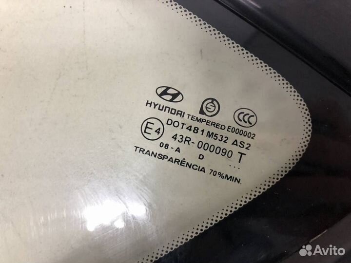 Стекло кузовное глухое левое Hyundai i30 FD 2007-2