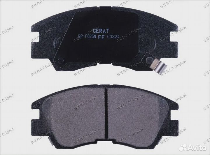 Тормозные колодки Gerat BP-F025N (передние) Normal