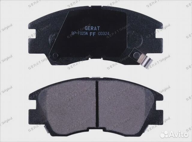 Тормозные колодки Gerat BP-F025N (передние) Normal