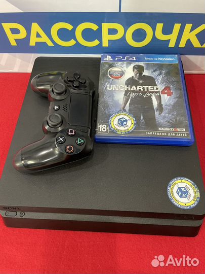 Playstation 4 Slim 1 TB + Uncharted 4 + Гарантия