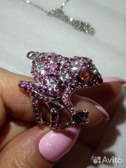 Аквамарин, родолит, сапфир серебро 925 кольцо