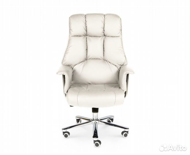Кресло Президент (до 150 кг.) бежевая кожа