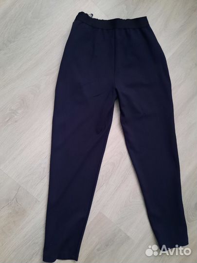 Брюки школьные для девочки синие р. 158