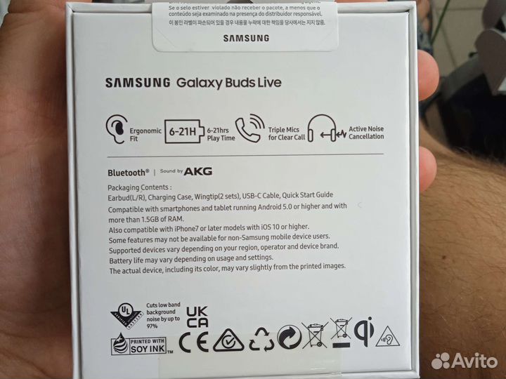 Беспроводные наушники samsung galaxy buds live