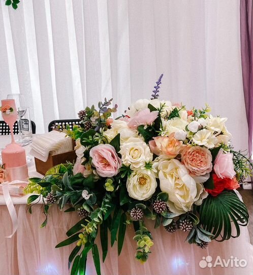 Оформление зала на свадьбу