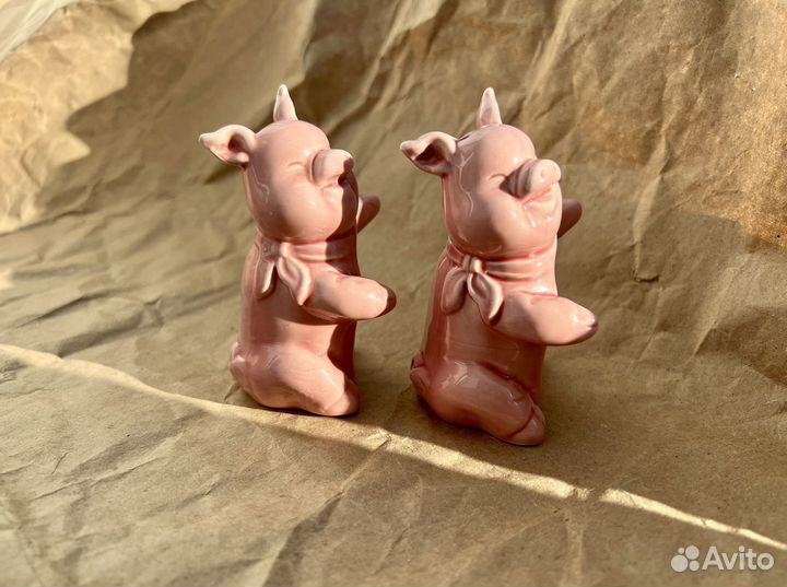 Солонка и перечница поросята розовые