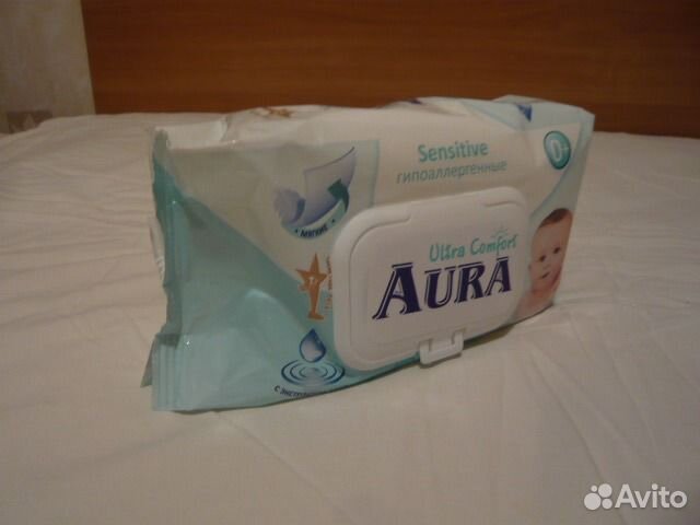 Салфетки детские влажные Aura гипоаллергенные N100