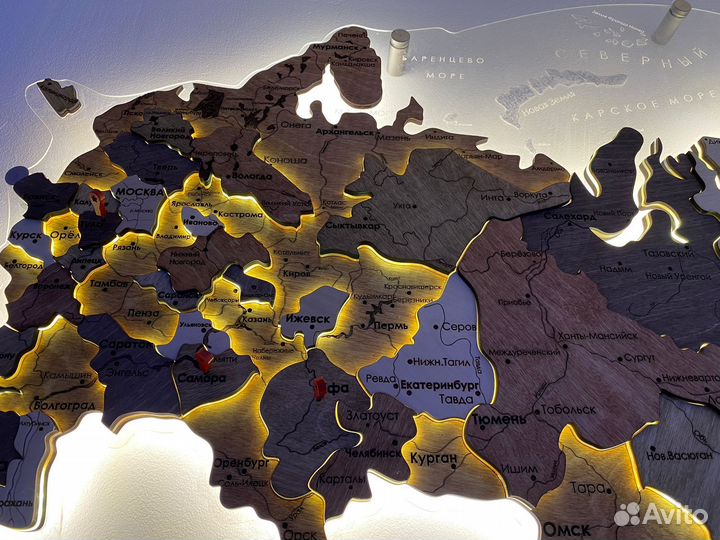 Карты настенные