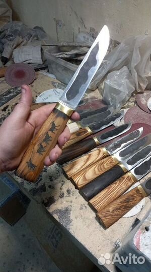 Нож охотничий якутский кованый