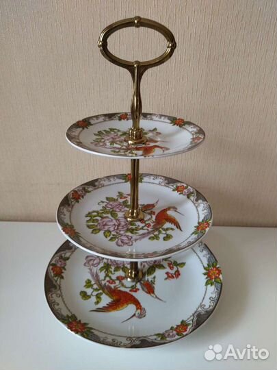 Ваза фруктовница. Винтаж. Чехословакия