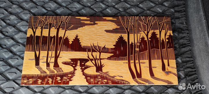 Пано и картины из дерева и жести