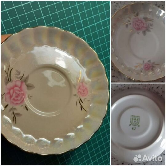 Чашка блюдце селедочница дфз и Дулево СССР