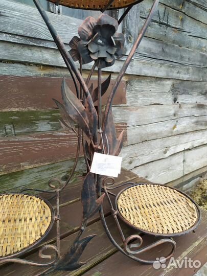 Подставка для цветов напольная металлическая