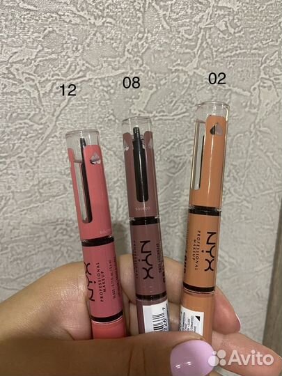 Nyx блески, жидкие помады для губ новые