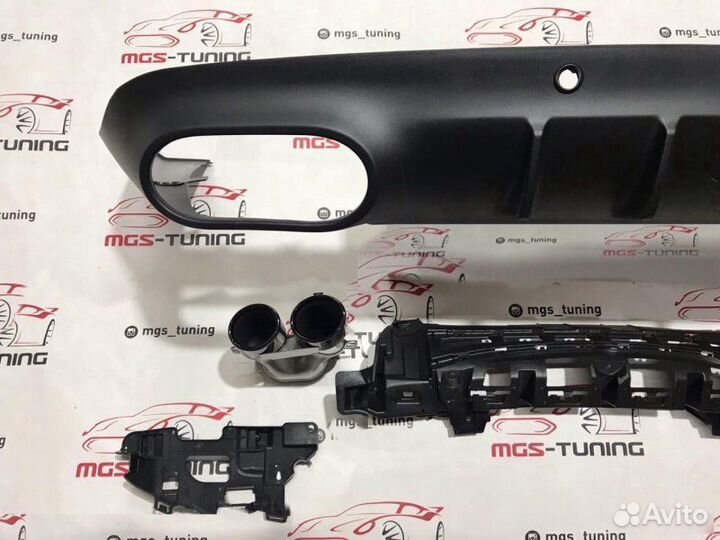 Диффузор + Black насадки CLS 53AMG C257