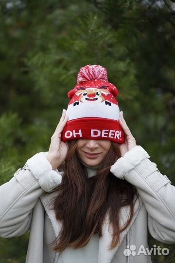 Шапка светящаяся с огоньками