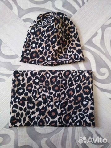 Шапка со снудом для девочки