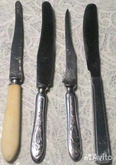 Вилки, ложки, ножи старинные