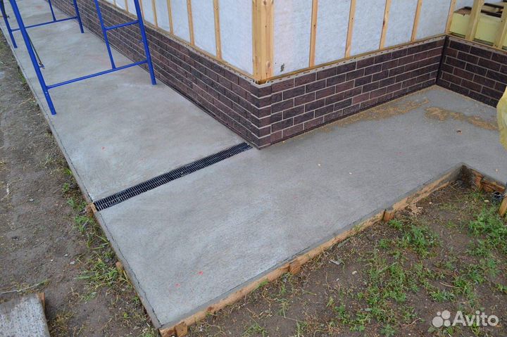 Отмостка дома под ключ