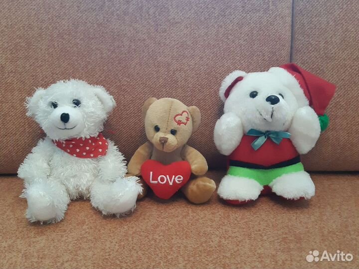 Коллекция мягких медведей