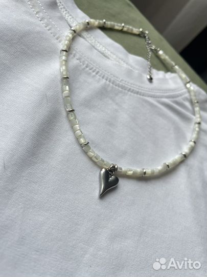 Колье чокер из натурального камня