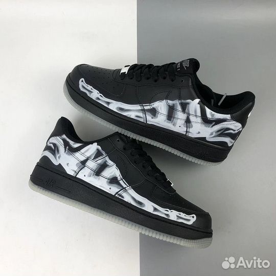 Кроссовки Nike Air Force Skeleton Black (40-45)