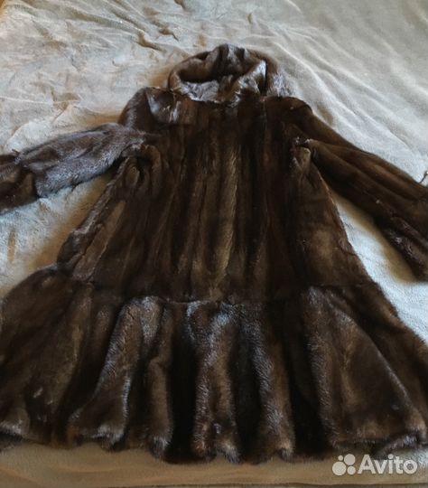 Шуба норковая цельная