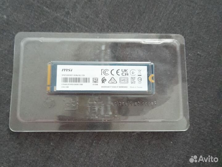 Ssd 1tb msi spatium m371