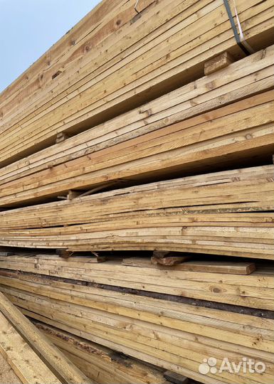 Доска обрезная сосна ель